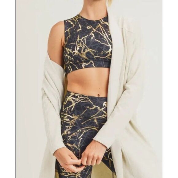 Mono B Sweater Womens Small/Medium Blue Cardigan Hooded Open Front Longline - Picture 1 of 10